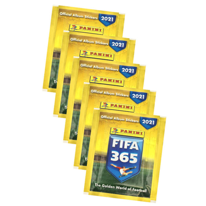 FIFA 365 Sticker Edition 2021 - Sammelsticker - 5 Tüten Sticker