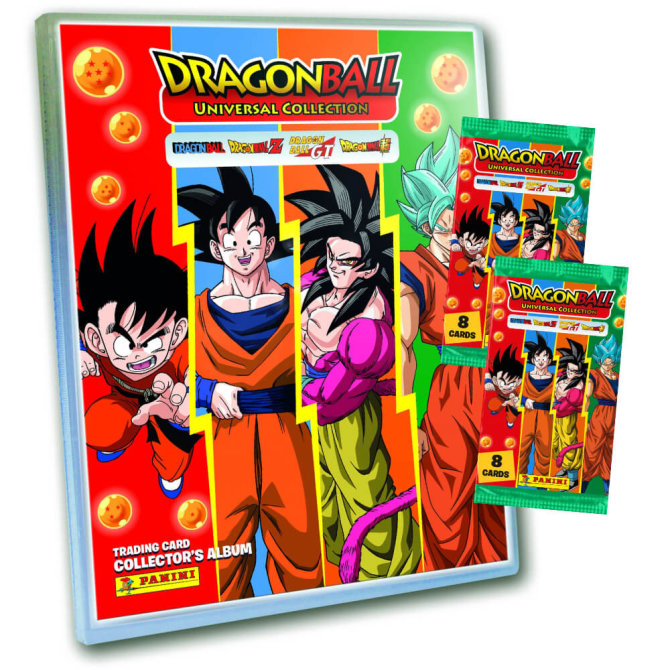 Dragon Ball Universal Karten - Trading Cards - 1 Mappe + 2 Booster