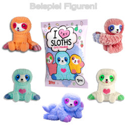 Topps - Faultiere - I Love Sloths - Sammelfiguren - 10 Tüten