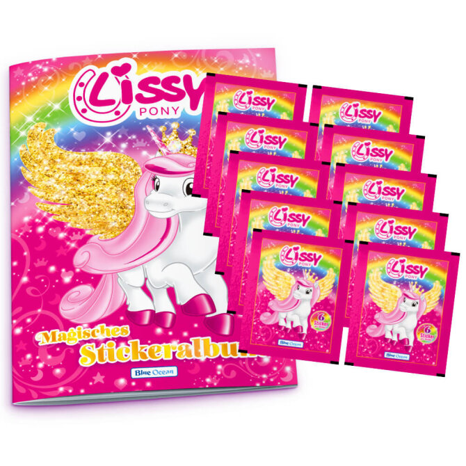 Blue Ocean Lissy Pony Sticker - Sammelsticker (2024) - 1 Album + 10 Tüten
