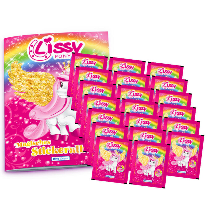 Blue Ocean Lissy Pony Sticker - Sammelsticker (2024) - 1 Album + 20 Tüten