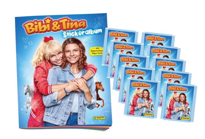 Panini Bibi & Tina Sticker - 1 Album + 10 Tüten - Bibi und Tina Sammelsticker