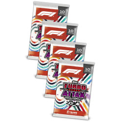 Topps Turbo Attax Karten Formula 1 - 2024 - 4 Booster...