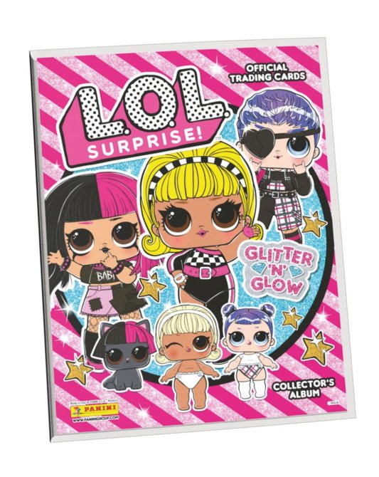 Panini L.O.L. Surprise! Glitter N Glow Trading Card - LOL Karten - 1 Sammelmappe