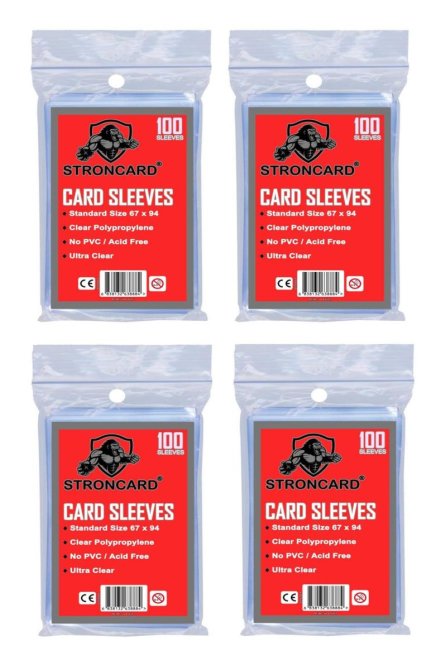 STRONCARD® - Standard Karten Hüllen Schutzhüllen Pokemon Yu-Gi-Oh! Magic (400x Soft Sleeves)