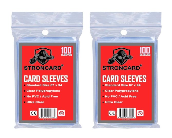 STRONCARD® - Standard Karten Hüllen Schutzhüllen Pokemon Yu-Gi-Oh! Magic (200x Soft Sleeves)