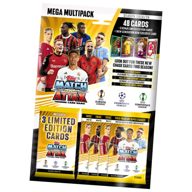Topps Match Attax Karten Champions League 2024-2025 - 1 Multipack Sammelkarten