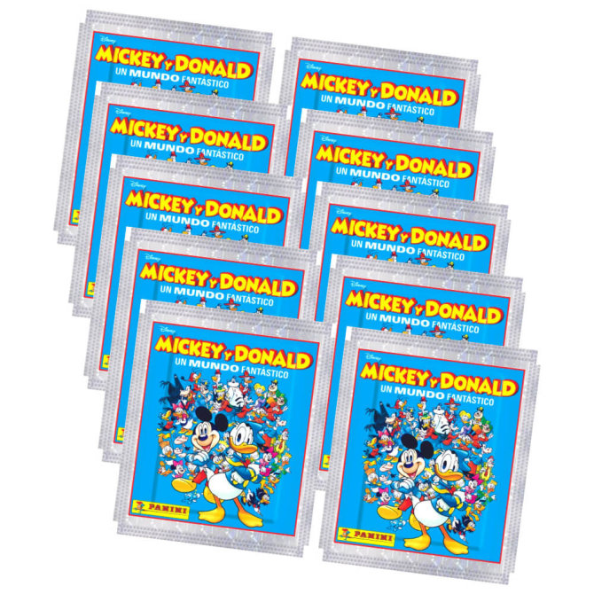 Panini Mickey & Donald Sticker - Fantastische Welt Sammelsticker (2025) - 10 Tüten