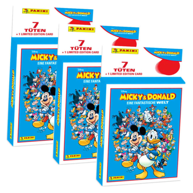 Panini Mickey & Donald Sticker - Fantastische Welt Sammelsticker (2025) - 3 Blister