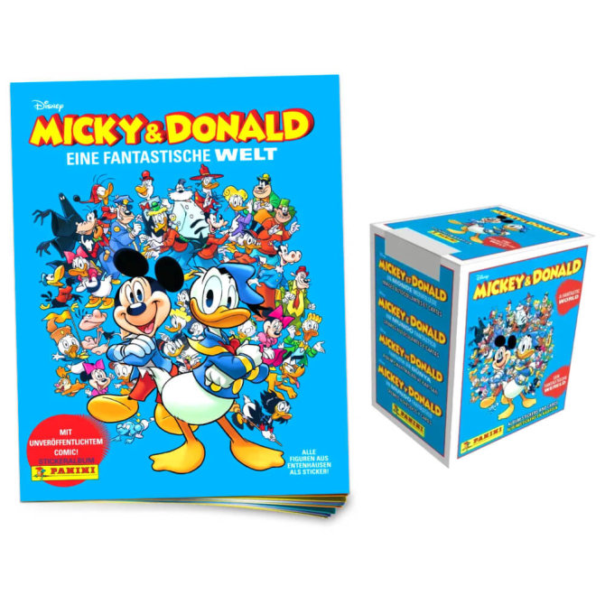 Mickey & Donald Sticker - Fantastische Welt Sammelsticker (2025) - 1 Album + 1 Display