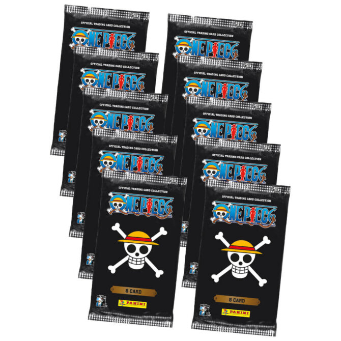 Panini One Piece Karten - Anniversary Sammelkarten (2025) - 10 Booster