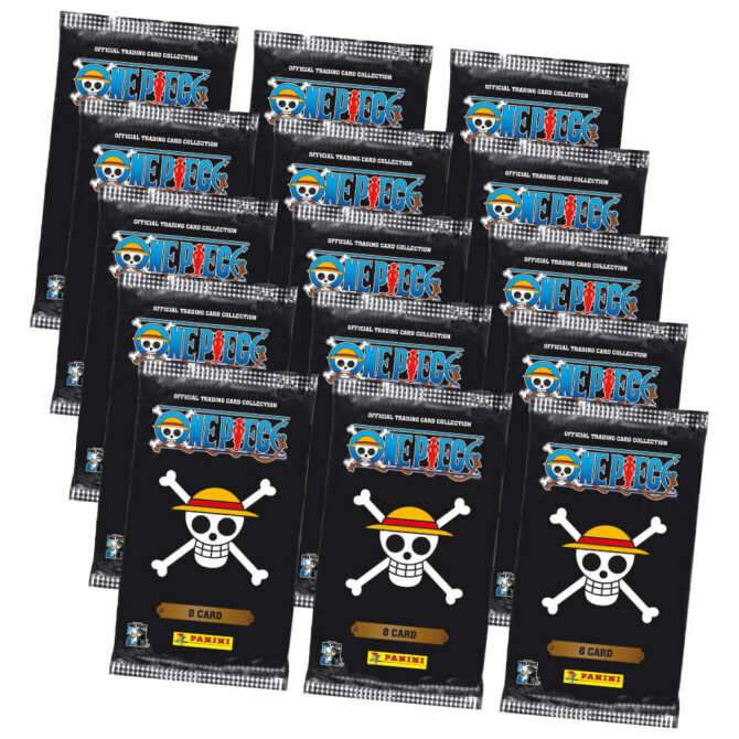 Panini One Piece Karten - Anniversary Sammelkarten (2025) - 15 Booster
