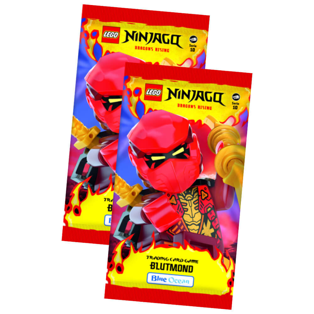 Lot De 10 Boosters + 40 Pochettes Cartes à Collectionner LEGO Ninjago Série 7 - Cartes Aléatoires