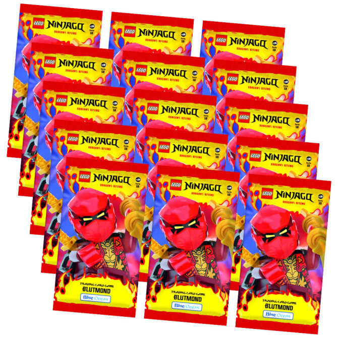 Lego Ninjago Karten Trading Cards Serie 10 - BLUTMOND Sammelkarten (2025) - 15 Booster