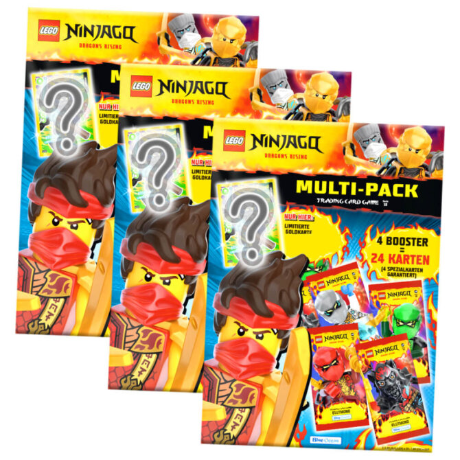 Lego Ninjago Karten Trading Cards Serie 10 - BLUTMOND Sammelkarten (2025) - 3 Multipack