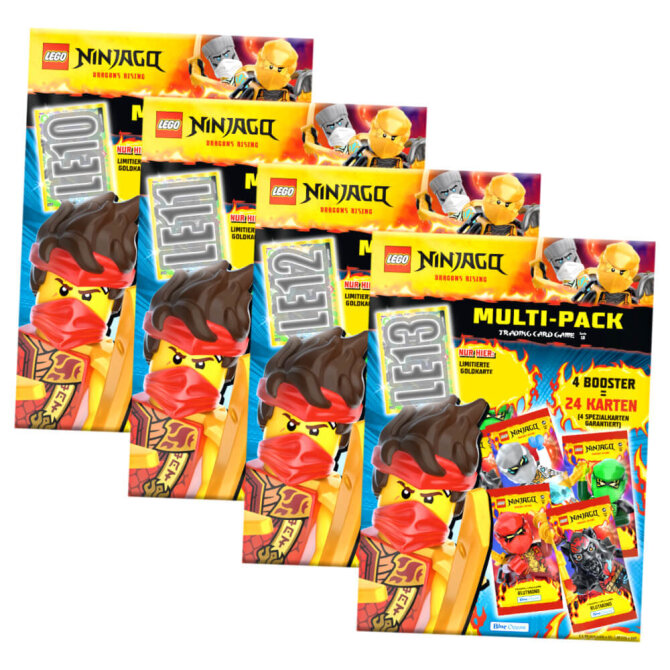 Lego Ninjago Karten Trading Cards Serie 10 - BLUTMOND Sammelkarten (2025) - Alle 4 Multipack