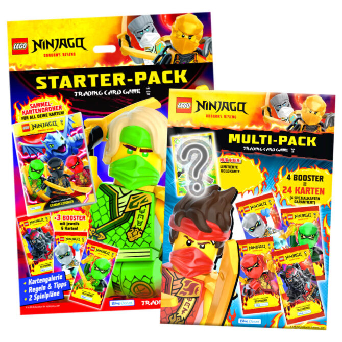 Ninjago Karten Trading Cards Serie 10 - BLUTMOND Sammelkarten (2025) - 1 Starter + 1 Multipack