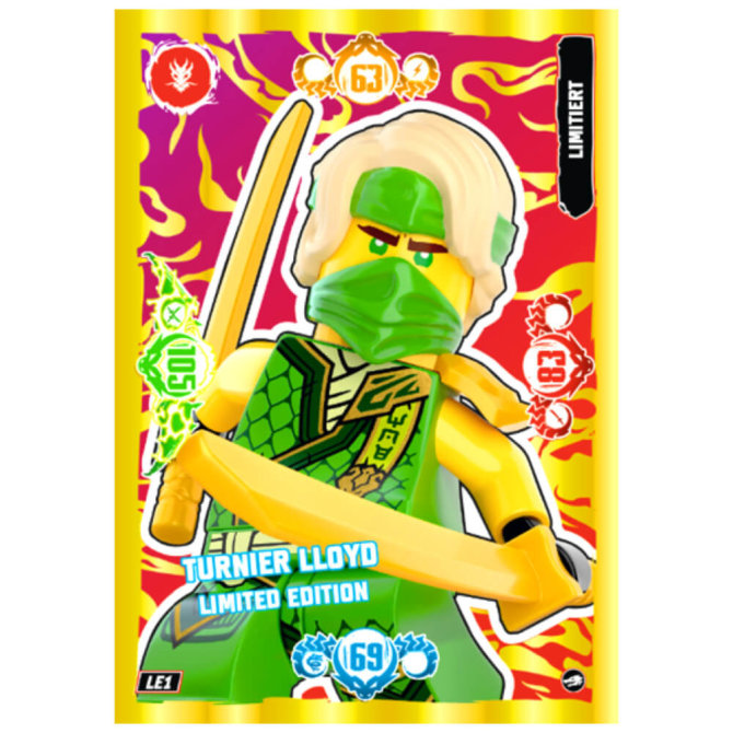 Lego Ninjago Karten Trading Cards Serie 10 - BLUTMOND Sammelkarten (2025) - LE1 Gold Karte