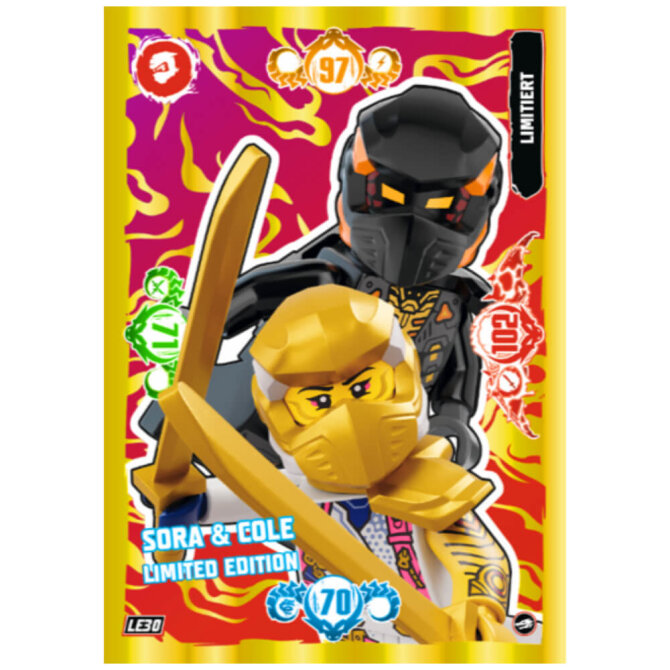 Lego Ninjago Karten Trading Cards Serie 10 - BLUTMOND Sammelkarten (2025) - LE30 Gold Karte