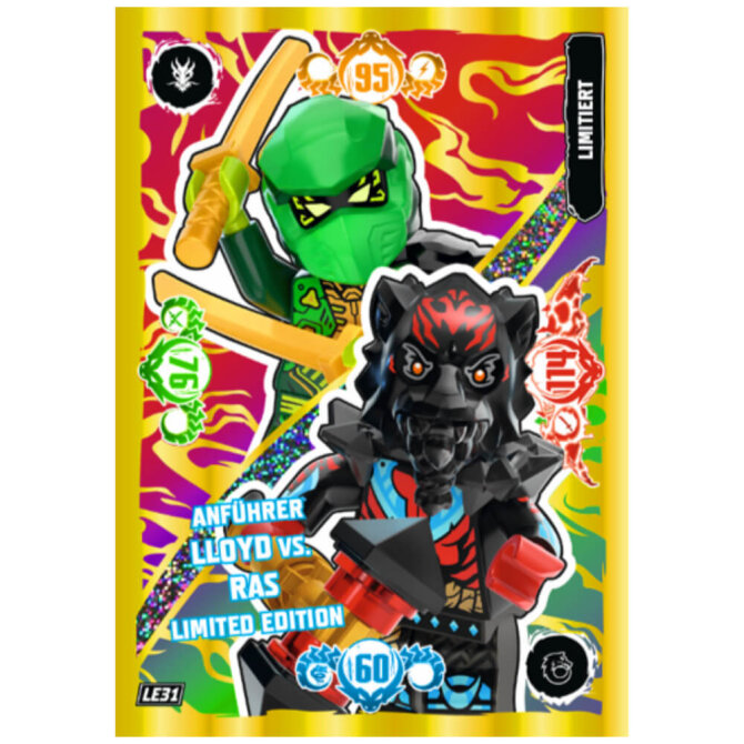 Lego Ninjago Karten Trading Cards Serie 10 - BLUTMOND Sammelkarten (2025) - LE31 Gold Karte