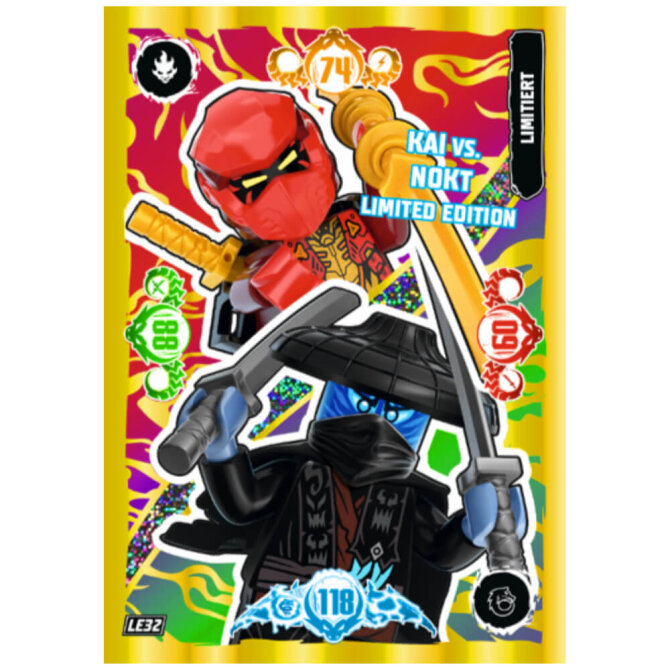 Lego Ninjago Karten Trading Cards Serie 10 - BLUTMOND Sammelkarten (2025) - LE32 Gold Karte