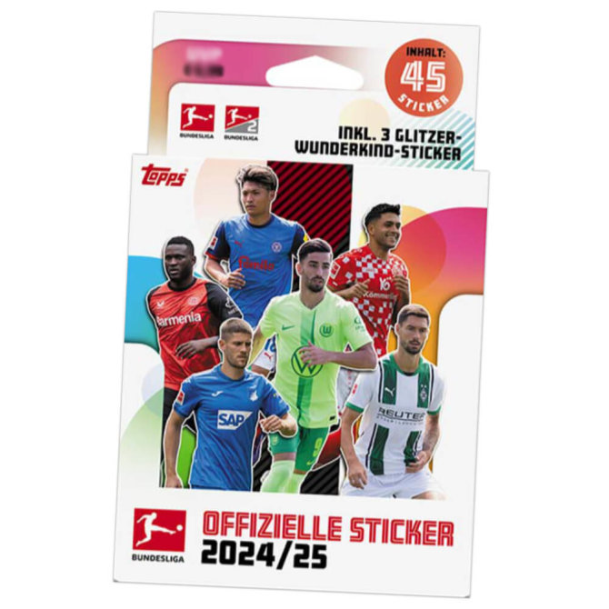 Topps Bundesliga Sticker 2025 - Fußball Sammelsticker - 1 Blister