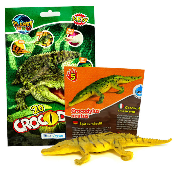 Blue Ocean Crocodiles Sammelfiguren 2025 - Planet Wow - Figur 5. Spitzkrokodil