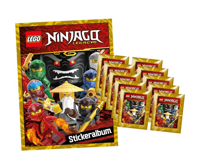 Lego Ninjago Sticker - Legacy Sammelsticker 2020 - 1 Album + 10 T&uuml;ten