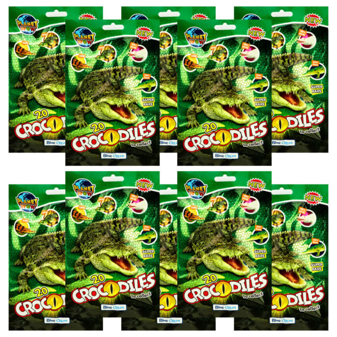 Blue Ocean Crocodiles Sammelfiguren 2025 - Planet Wow Figur - 10 Tüten