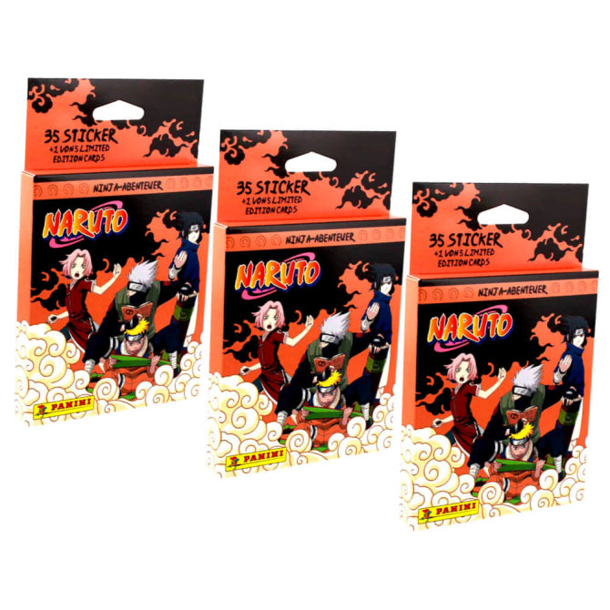 Panini Naruto Sticker - Ninja Academy Sammelsticker (2025) - 3 Blister