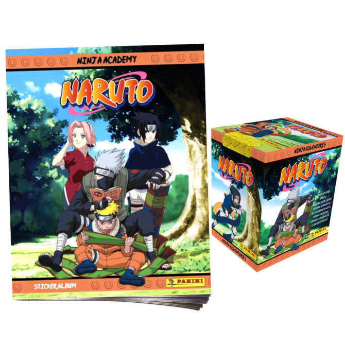 Panini Naruto Sticker - Ninja Academy Sammelsticker (2025) - 1 Album + 1 Display
