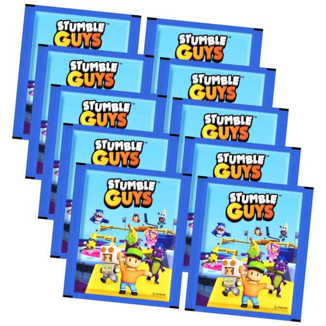 Stumble Guys Sticker (2025) - Lasst uns spielen! Sammelsticker - 10 Tüten