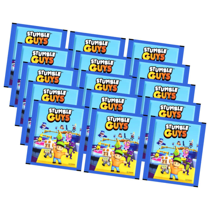 Stumble Guys Sticker (2025) - Lasst uns spielen! Sammelsticker - 15 Tüten