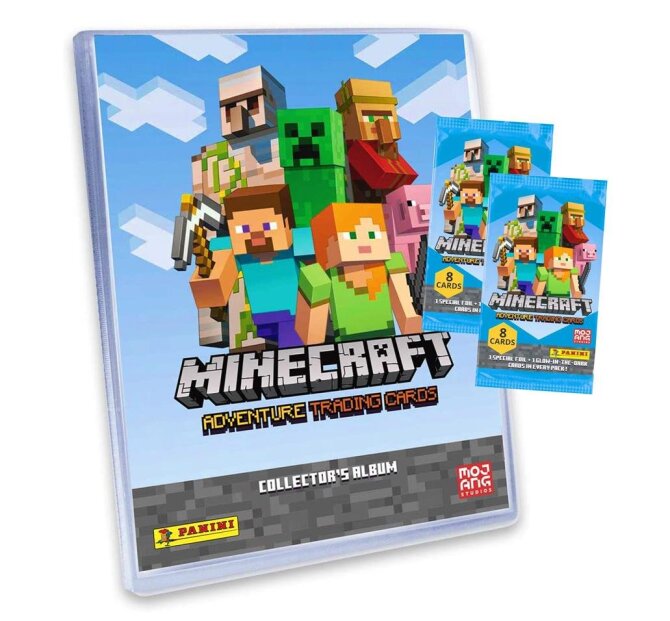Minecraft Karten Adventure - Minecraft Trading Cards (2021) - 1 Sammelmappe + 2 Booster