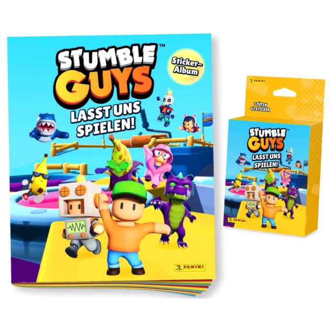 Stumble Guys Sticker (2025) - Lasst uns spielen! Sammelsticker - 1 Album + 1 Blister
