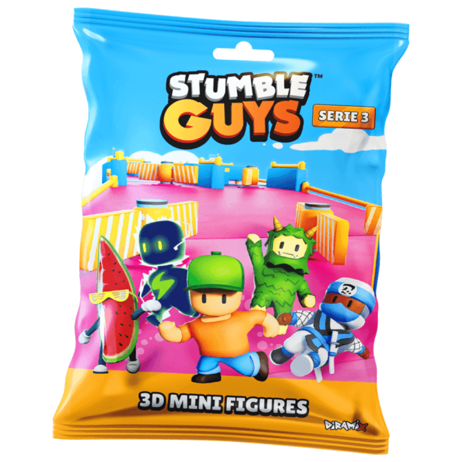 Stumble Guys 3D Sammelfiguren Serie 3 - Chrome Crystal Figur - 1 Tüte