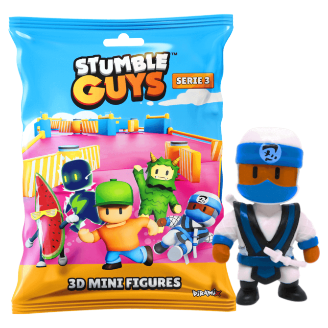 Stumble Guys 3D Sammelfiguren Serie 3 - Chrome Crystal - Figur 1. Shiro