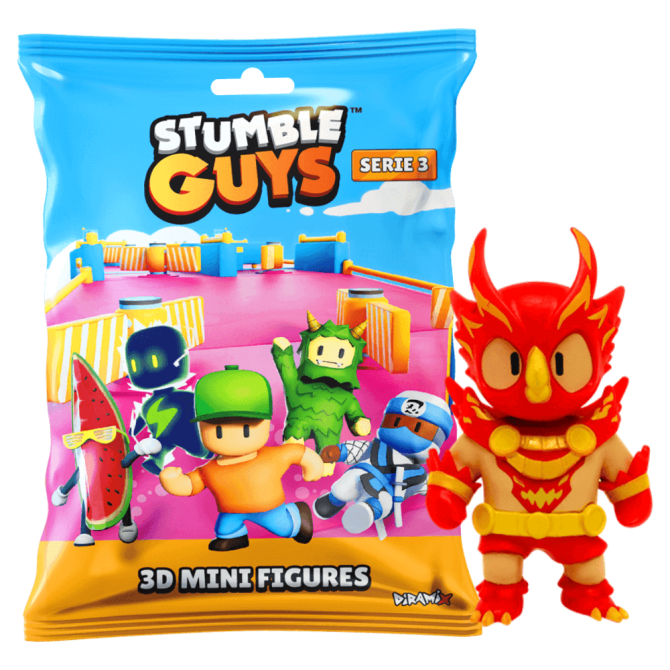 Stumble Guys 3D Sammelfiguren Serie 3 - Chrome Crystal - Figur 6. Phoenix