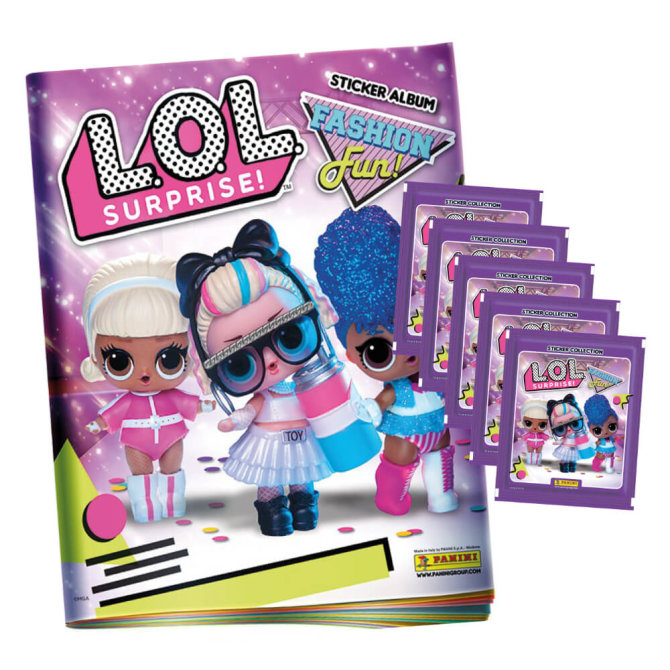 L O L Surprise 3 Sticker - Fashion Fun LOL Sammelsticker - 1 Album + 5 Tüten