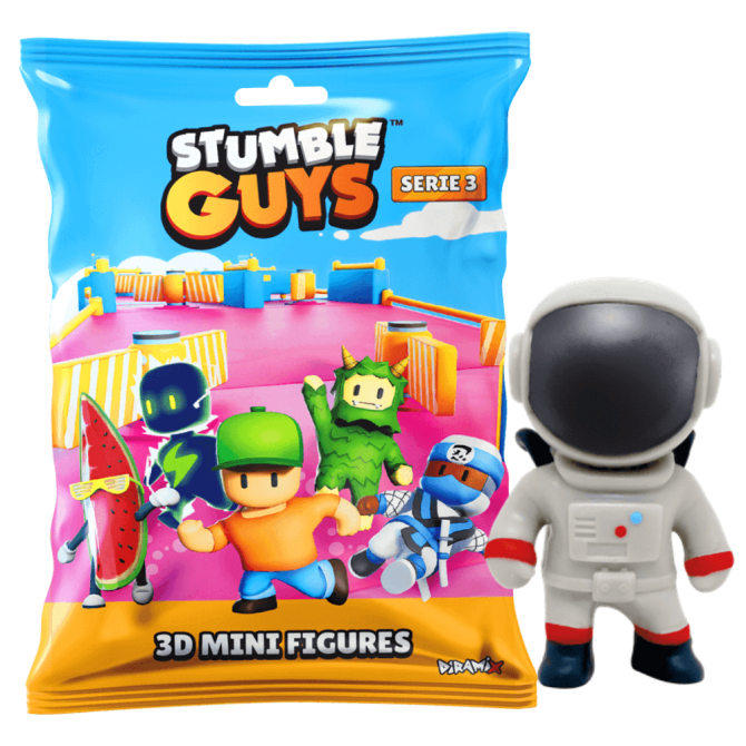 Stumble Guys 3D Sammelfiguren Serie 3 - Chrome Crystal - Figur 16. Astronaut