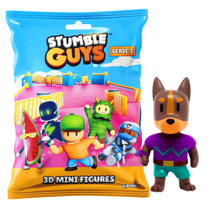 Stumble Guys 3D Sammelfiguren Serie 3 - Chrome Crystal - Figur 20. Woofer