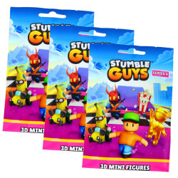 Stumble Guys 3D Sammelfiguren Serie 4 - Chrome Figur - 3...