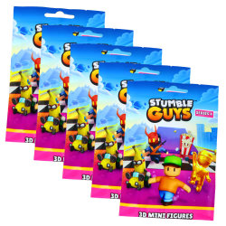 Stumble Guys 3D Sammelfiguren Serie 4 - Chrome Figur - 5 Tüten