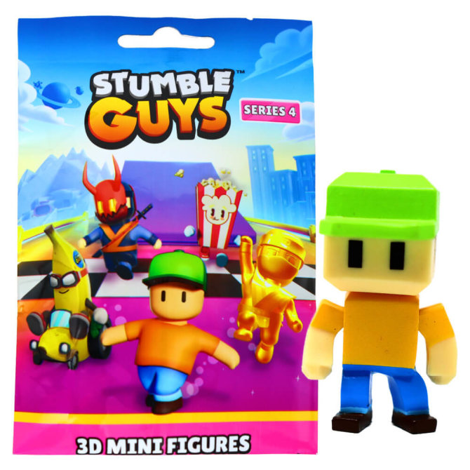 Stumble Guys 3D Sammelfiguren Serie 4 - Chrome - Figur 17. Pixel Guy
