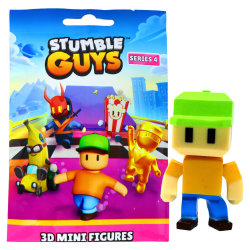 Stumble Guys 3D Sammelfiguren Serie 4 - Chrome - Figur 17. Pixel Guy