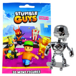 Stumble Guys 3D Sammelfiguren Serie 4 - Figur 23. Silver...