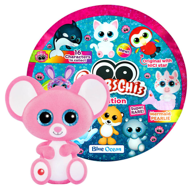 Blue Ocean Glubschis Sammelfiguren Muschel Serie 4 - Glubschi Glitzer - Figur Rosy-Lou