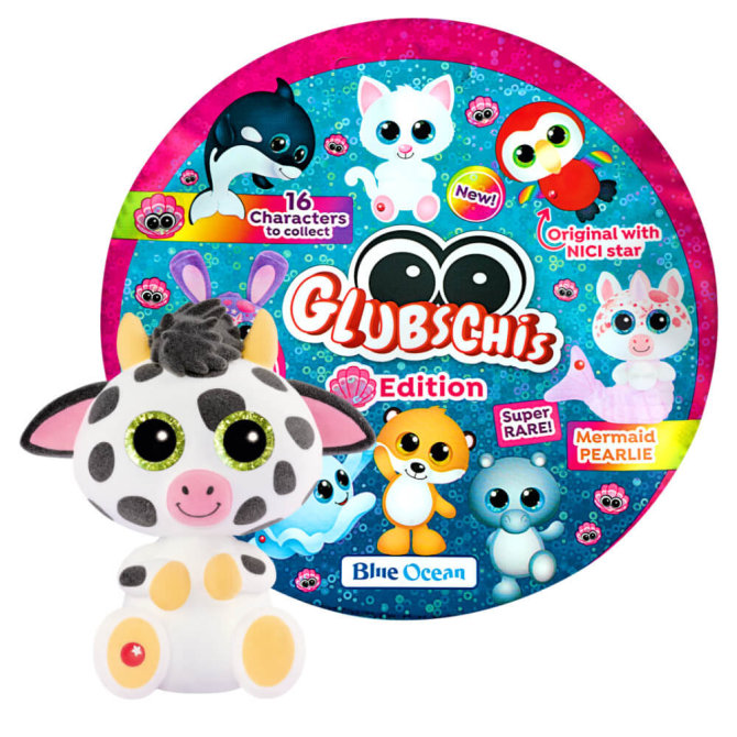 Blue Ocean Glubschis Sammelfiguren Muschel Serie 4 - Glubschi Glitzer - Figur Moolon