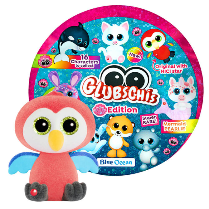 Blue Ocean Glubschis Sammelfiguren Muschel Serie 4 - Glubschi Glitzer - Figur Pelotti