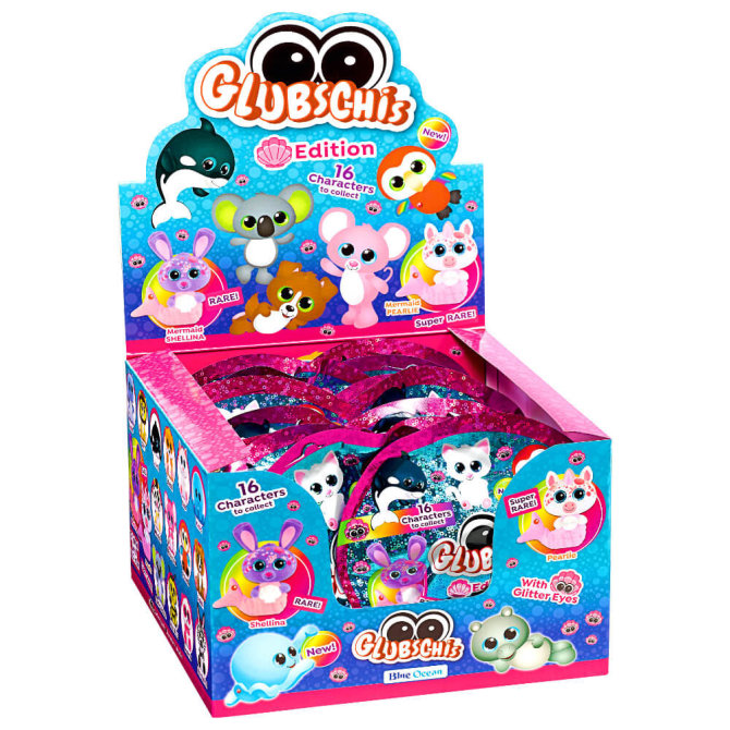 Blue Ocean Glubschis Sammelfiguren Muschel Serie 4 - Glubschi Figur - 1 Display (20 Tüten)
